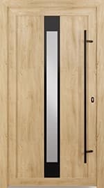 Drzwi wejściowe PVC Modern Line Model 1401 PVC BLACK