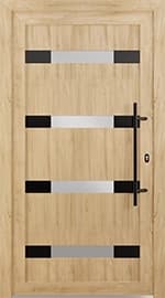 Drzwi wejściowe PVC Modern Line Model 5008 PVC BLACK