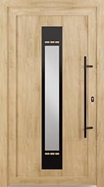 Drzwi wejściowe PVC Modern Line Model 6001 PVC BLACK