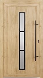 Drzwi wejściowe PVC Modern Line Model 6003 PVC BLACK
