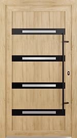 Drzwi wejściowe PVC Modern Line Model 6005 PVC BLACK