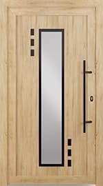 Drzwi wejściowe PVC Modern Line Model 6007 PVC BLACK