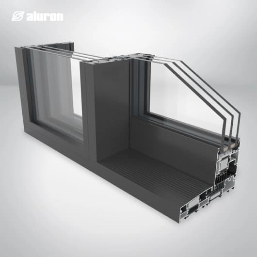 Przekrój drzwi tarasowych aluminiowych AS-178 HS