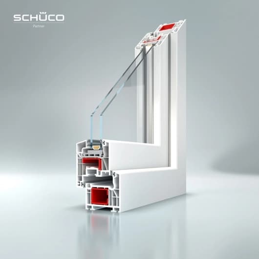Okno PVC Schüco CT 70, klasyczny design