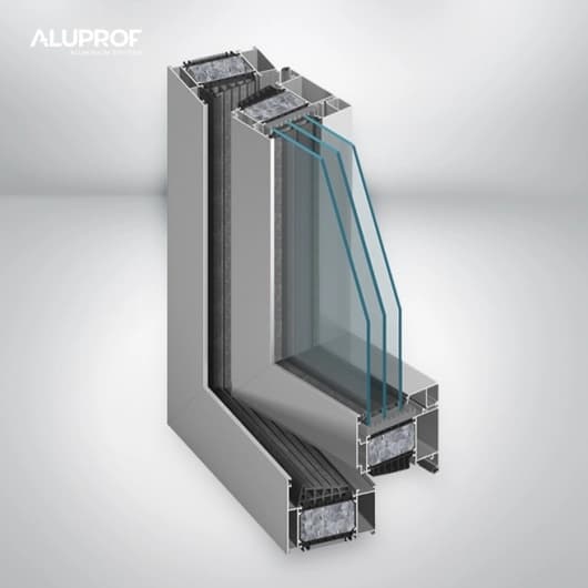 Okno aluminiowe MB-104 Passive, certyfikat Passive House