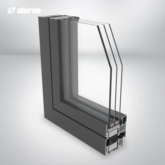 Okno aluminiowe Modern Line AS-75, minimalistyczny design