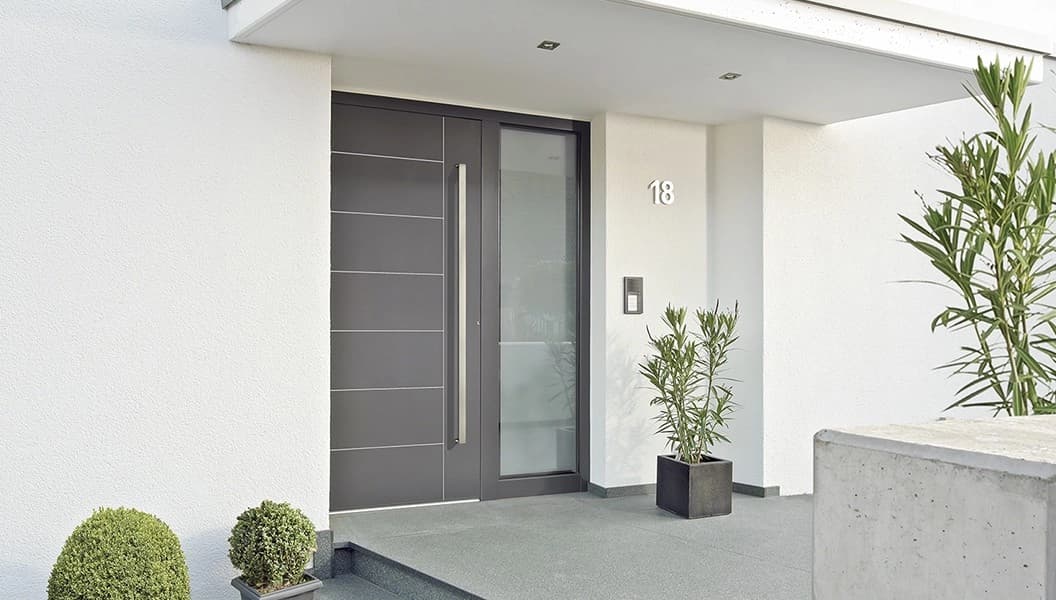 Aluminiowe drzwi wejściowe Premium Line, pasywna grubość 95mm