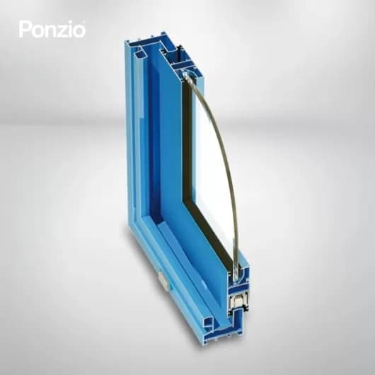 Przekrój aluminiowych drzwi tarasowych SL 600